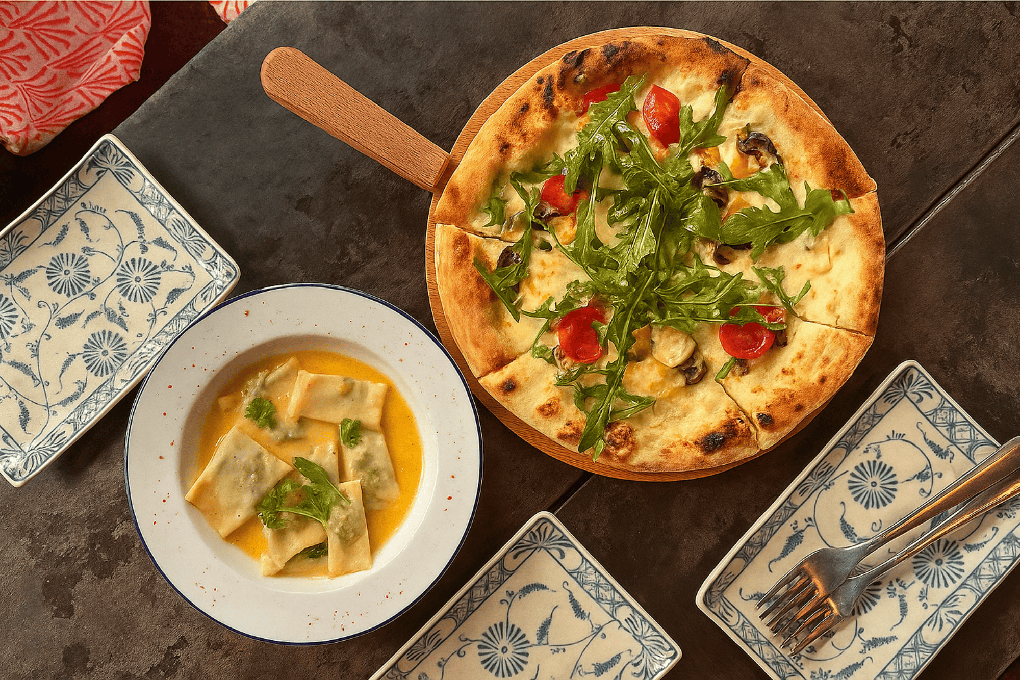 Lim Dining Room offers a variety of pizzas with flavorful toppings that satisfy every pizza lover